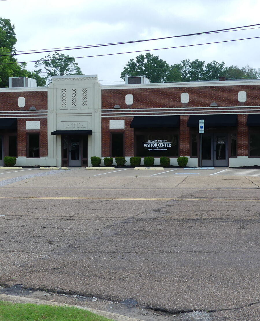 The McNairy County Visitor Center on West Court Avenue in Selmer, beside the old Latta building